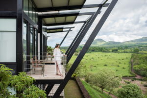 Pikaia Lodge balcony